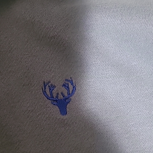 Blue Hooded Sweatshirt with Kangaroo Pocket - Picture 4 of 4